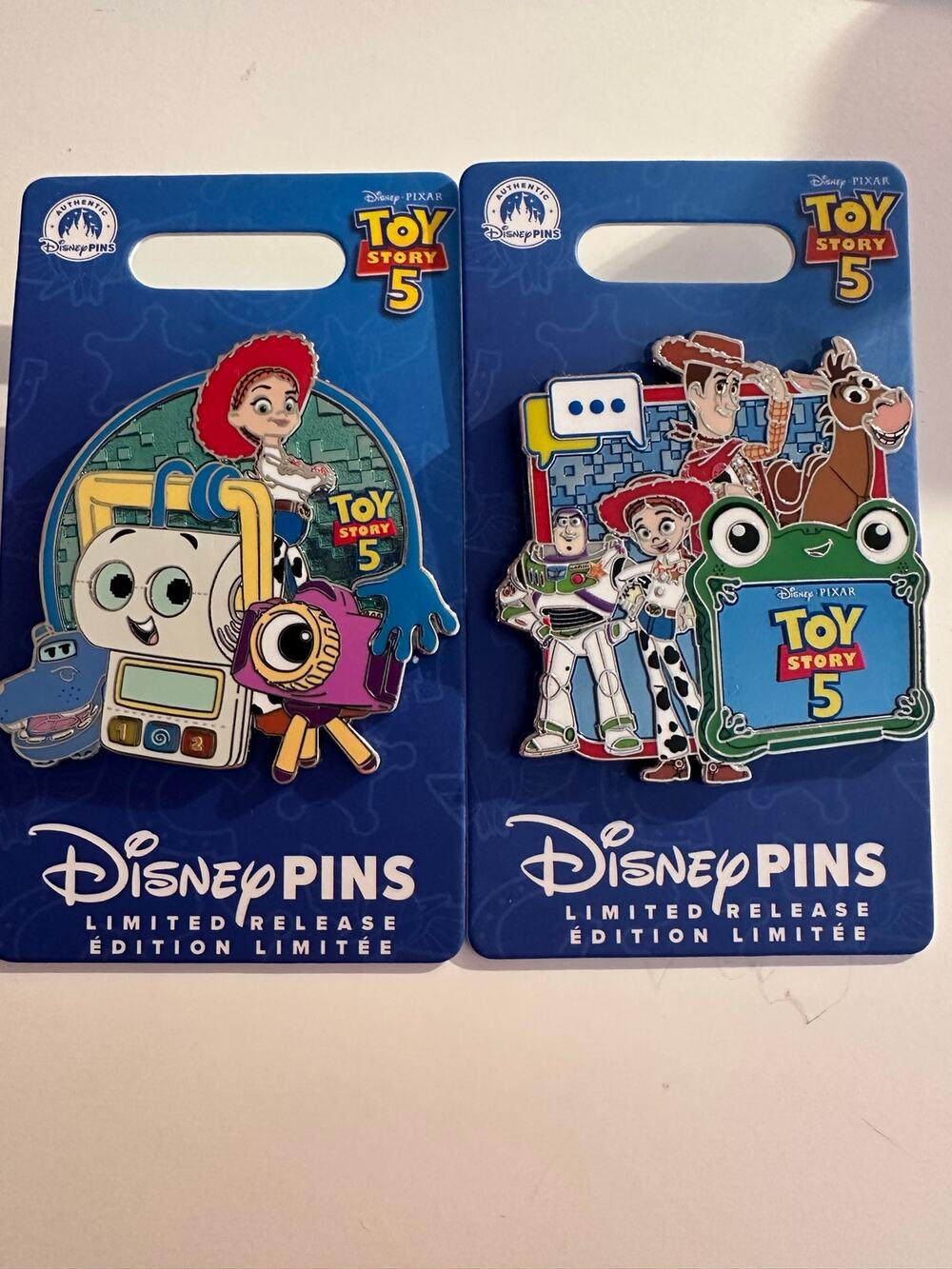 Disney Parks Toy Story 5 Limited edition Pins.
